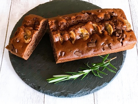 HMでチョコバナナパウンドケーキ♪